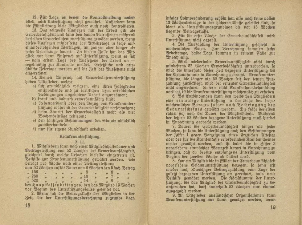Statut des Deutschen Bekleidungsarbeiter-Verbandes, gültig ab 1. Januar 1929