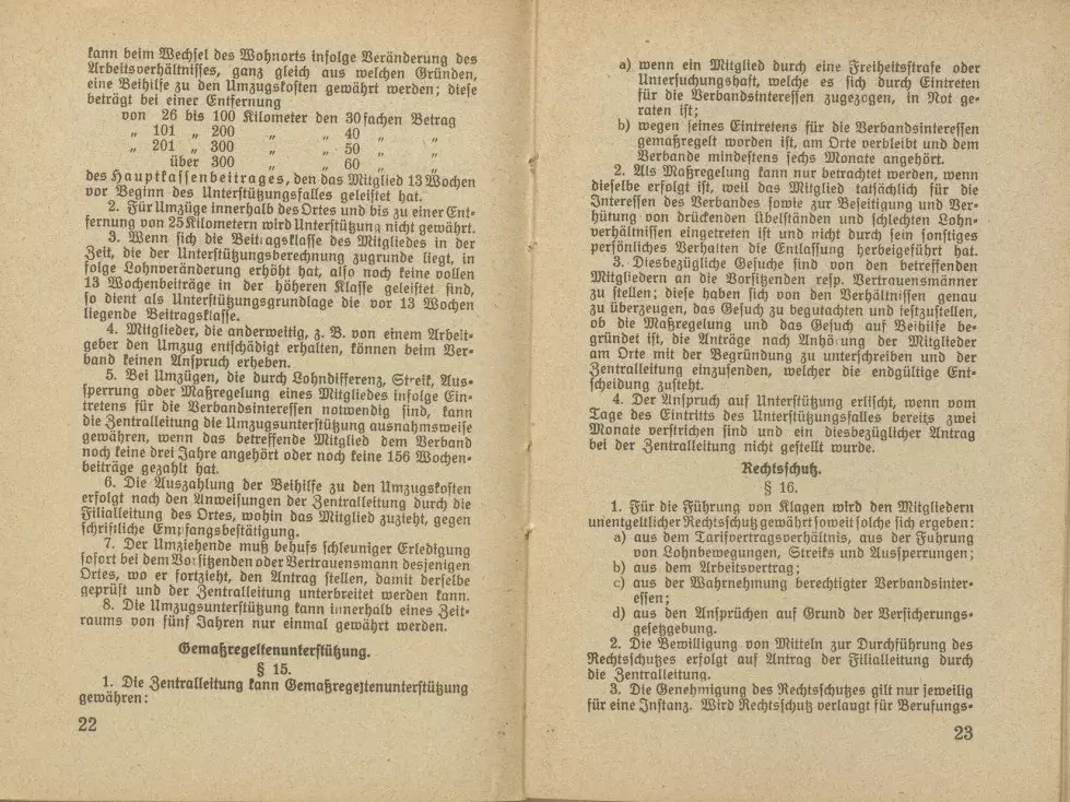 Statut des Deutschen Bekleidungsarbeiter-Verbandes, gültig ab 1. Januar 1929
