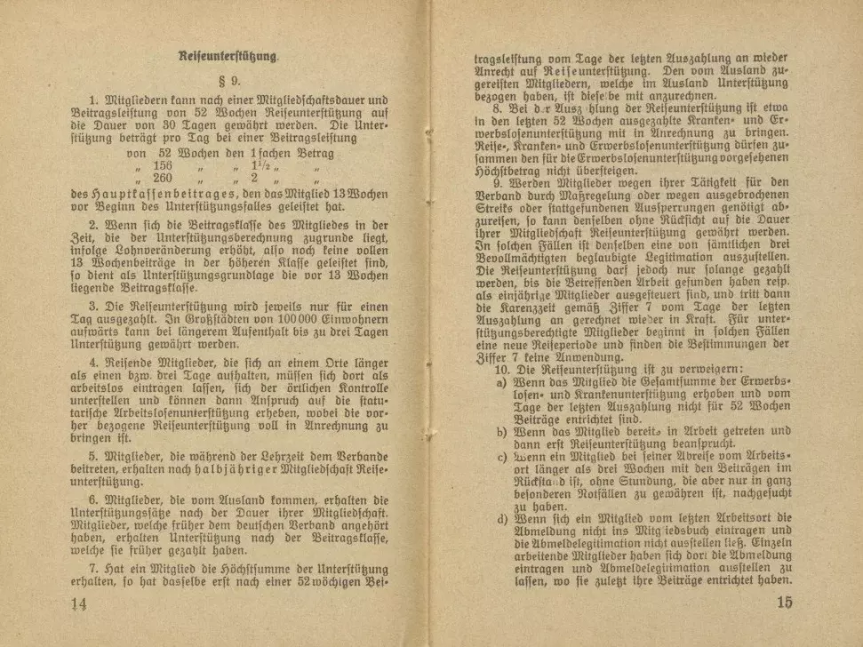 Statut des Deutschen Bekleidungsarbeiter-Verbandes, gültig ab 1. Januar 1929